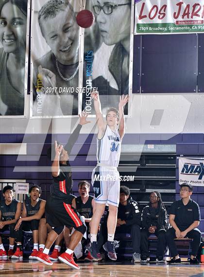 Thumbnail 3 in Salesian College Preparatory vs. Pleasant Valley (St. Hope Elite Classic) photogallery.