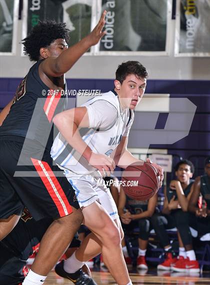Thumbnail 2 in Salesian College Preparatory vs. Pleasant Valley (St. Hope Elite Classic) photogallery.