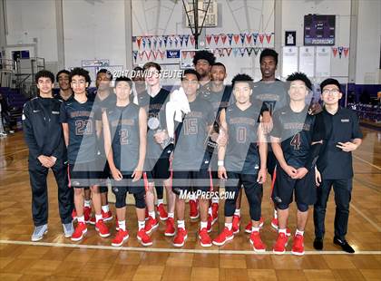 Thumbnail 1 in Salesian College Preparatory vs. Pleasant Valley (St. Hope Elite Classic) photogallery.
