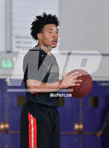 Thumbnail 2 in Salesian College Preparatory vs. Pleasant Valley (St. Hope Elite Classic) photogallery.