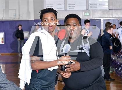 Thumbnail 3 in Salesian College Preparatory vs. Pleasant Valley (St. Hope Elite Classic) photogallery.