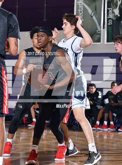Thumbnail 2 in Salesian College Preparatory vs. Pleasant Valley (St. Hope Elite Classic) photogallery.