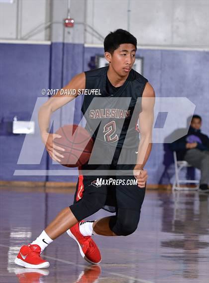 Thumbnail 3 in Salesian College Preparatory vs. Pleasant Valley (St. Hope Elite Classic) photogallery.