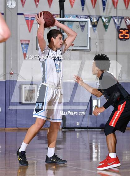 Thumbnail 3 in Salesian College Preparatory vs. Pleasant Valley (St. Hope Elite Classic) photogallery.