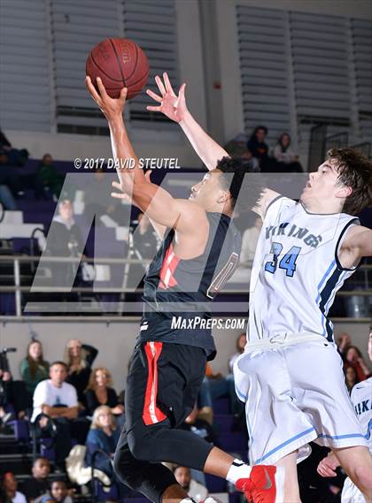 Thumbnail 3 in Salesian College Preparatory vs. Pleasant Valley (St. Hope Elite Classic) photogallery.