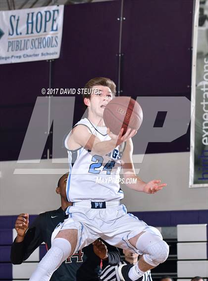 Thumbnail 2 in Salesian College Preparatory vs. Pleasant Valley (St. Hope Elite Classic) photogallery.