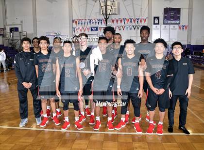 Thumbnail 2 in Salesian College Preparatory vs. Pleasant Valley (St. Hope Elite Classic) photogallery.