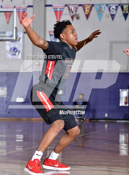 Thumbnail 3 in Salesian College Preparatory vs. Pleasant Valley (St. Hope Elite Classic) photogallery.