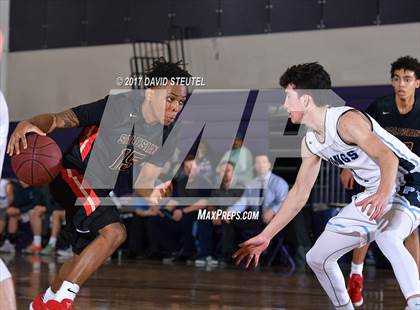 Thumbnail 1 in Salesian College Preparatory vs. Pleasant Valley (St. Hope Elite Classic) photogallery.