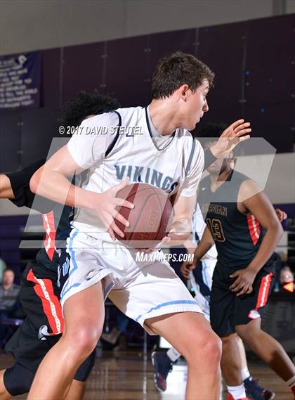 Thumbnail 3 in Salesian College Preparatory vs. Pleasant Valley (St. Hope Elite Classic) photogallery.