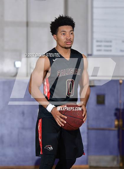 Thumbnail 2 in Salesian College Preparatory vs. Pleasant Valley (St. Hope Elite Classic) photogallery.