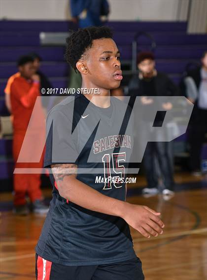 Thumbnail 3 in Salesian College Preparatory vs. Pleasant Valley (St. Hope Elite Classic) photogallery.