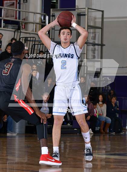 Thumbnail 1 in Salesian College Preparatory vs. Pleasant Valley (St. Hope Elite Classic) photogallery.