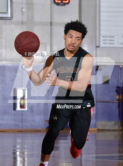 Thumbnail 3 in Salesian College Preparatory vs. Pleasant Valley (St. Hope Elite Classic) photogallery.