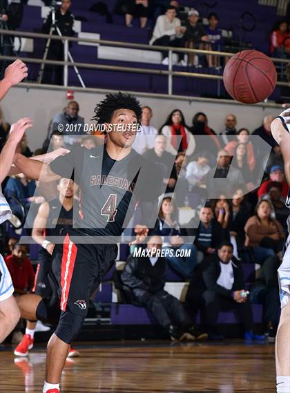 Thumbnail 1 in Salesian College Preparatory vs. Pleasant Valley (St. Hope Elite Classic) photogallery.