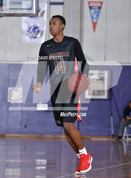 Thumbnail 2 in Salesian College Preparatory vs. Pleasant Valley (St. Hope Elite Classic) photogallery.
