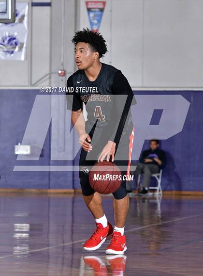 Thumbnail 1 in Salesian College Preparatory vs. Pleasant Valley (St. Hope Elite Classic) photogallery.