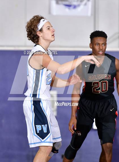 Thumbnail 2 in Salesian College Preparatory vs. Pleasant Valley (St. Hope Elite Classic) photogallery.