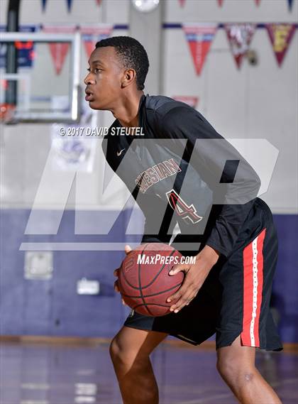 Thumbnail 3 in Salesian College Preparatory vs. Pleasant Valley (St. Hope Elite Classic) photogallery.