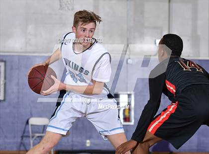 Thumbnail 2 in Salesian College Preparatory vs. Pleasant Valley (St. Hope Elite Classic) photogallery.