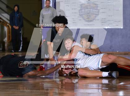 Thumbnail 2 in Salesian College Preparatory vs. Pleasant Valley (St. Hope Elite Classic) photogallery.