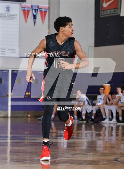 Thumbnail 1 in Salesian College Preparatory vs. Pleasant Valley (St. Hope Elite Classic) photogallery.