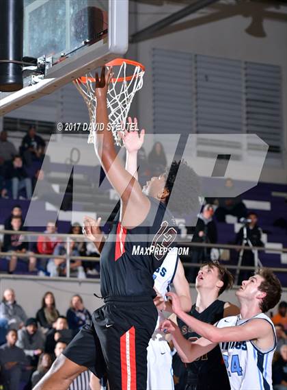 Thumbnail 3 in Salesian College Preparatory vs. Pleasant Valley (St. Hope Elite Classic) photogallery.