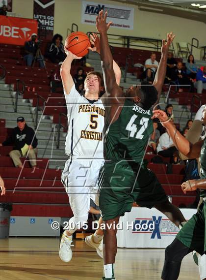 Thumbnail 1 in Prestonwood Christian vs. De La Salle (MaxPreps Holiday Classic) photogallery.
