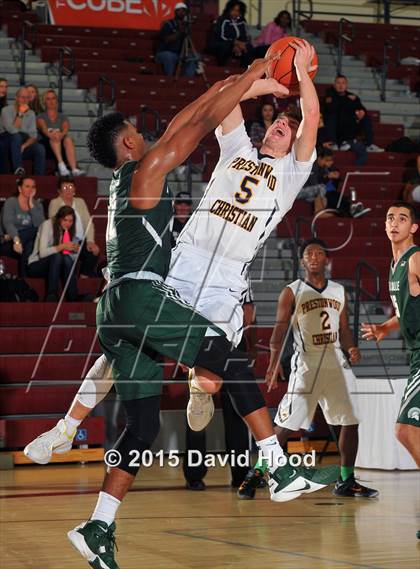 Thumbnail 1 in Prestonwood Christian vs. De La Salle (MaxPreps Holiday Classic) photogallery.
