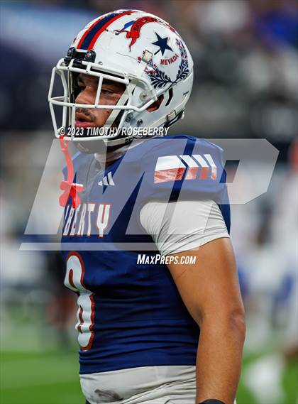 Thumbnail 1 in Liberty @ Bishop Gorman (NIAA 5A Division 1 Final) photogallery.