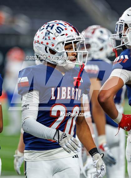 Thumbnail 1 in Liberty @ Bishop Gorman (NIAA 5A Division 1 Final) photogallery.