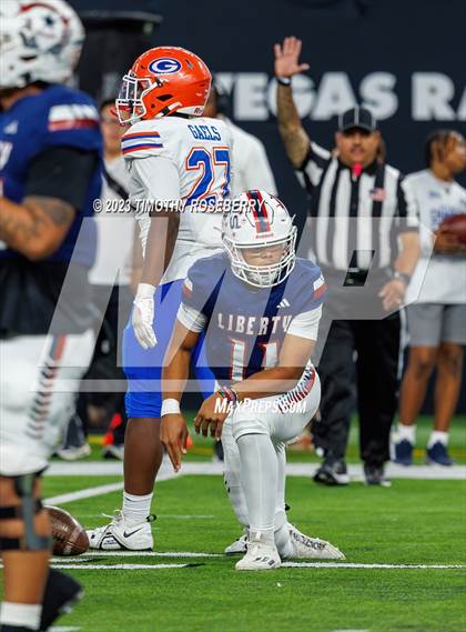 Thumbnail 1 in Liberty @ Bishop Gorman (NIAA 5A Division 1 Final) photogallery.
