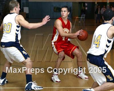 Thumbnail 3 in Whittier Christian vs. Mary Star of the Sea (Brethren Christian Tourney) photogallery.