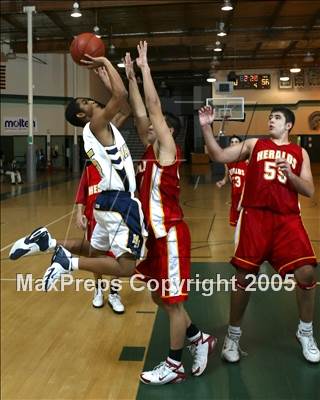Thumbnail 3 in Whittier Christian vs. Mary Star of the Sea (Brethren Christian Tourney) photogallery.