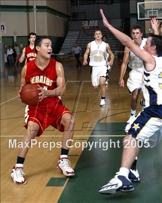 Thumbnail 2 in Whittier Christian vs. Mary Star of the Sea (Brethren Christian Tourney) photogallery.