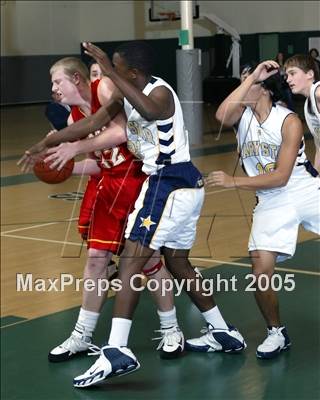 Thumbnail 3 in Whittier Christian vs. Mary Star of the Sea (Brethren Christian Tourney) photogallery.