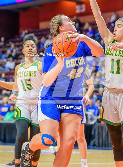Thumbnail 3 in Bacon Academy vs. Holy Cross (CIAC Class M Final) photogallery.