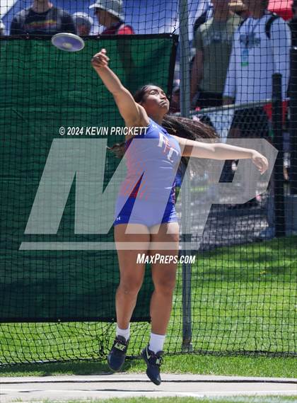 Thumbnail 1 in CHSAA Track and Field 5A Championships (Girls Discus) photogallery.