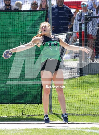 Thumbnail 1 in CHSAA Track and Field 5A Championships (Girls Discus) photogallery.