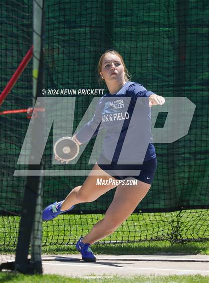 Thumbnail 2 in CHSAA Track and Field 5A Championships (Girls Discus) photogallery.