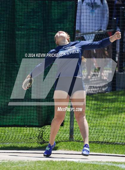 Thumbnail 3 in CHSAA Track and Field 5A Championships (Girls Discus) photogallery.