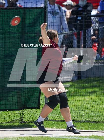 Thumbnail 2 in CHSAA Track and Field 5A Championships (Girls Discus) photogallery.