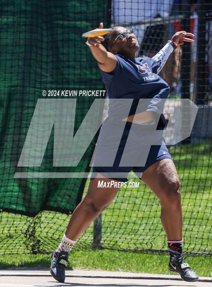 Thumbnail 3 in CHSAA Track and Field 5A Championships (Girls Discus) photogallery.