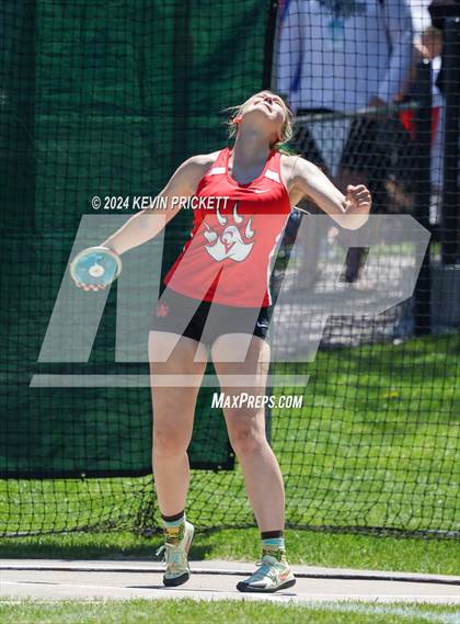 Thumbnail 2 in CHSAA Track and Field 5A Championships (Girls Discus) photogallery.