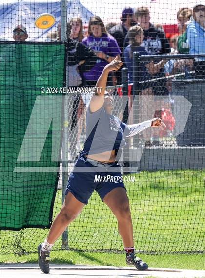 Thumbnail 3 in CHSAA Track and Field 5A Championships (Girls Discus) photogallery.