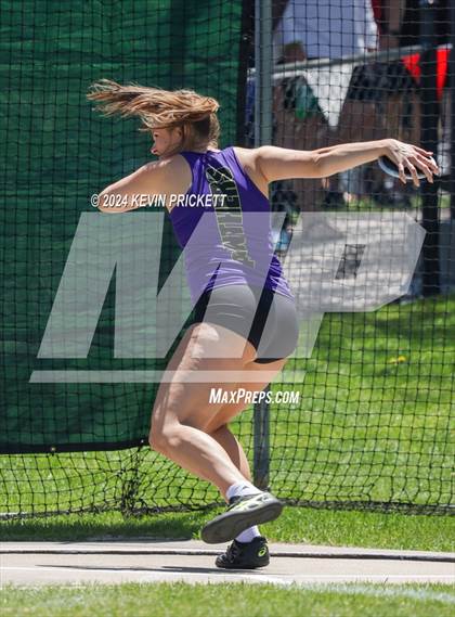 Thumbnail 2 in CHSAA Track and Field 5A Championships (Girls Discus) photogallery.
