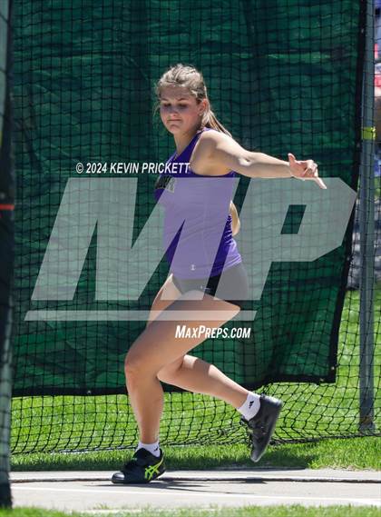 Thumbnail 2 in CHSAA Track and Field 5A Championships (Girls Discus) photogallery.