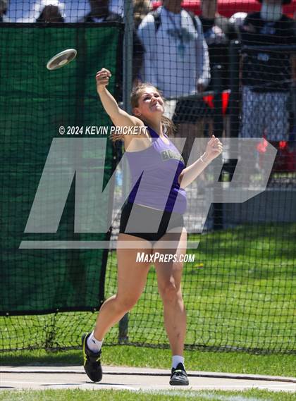Thumbnail 2 in CHSAA Track and Field 5A Championships (Girls Discus) photogallery.