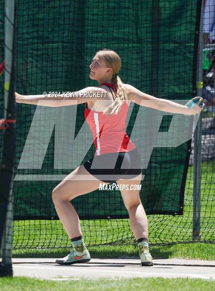 Thumbnail 3 in CHSAA Track and Field 5A Championships (Girls Discus) photogallery.