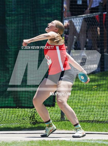 Thumbnail 2 in CHSAA Track and Field 5A Championships (Girls Discus) photogallery.